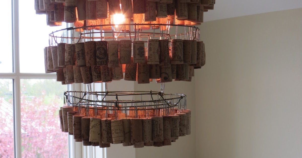 DIY Wine Cork Chandelier Shannon's Blog
