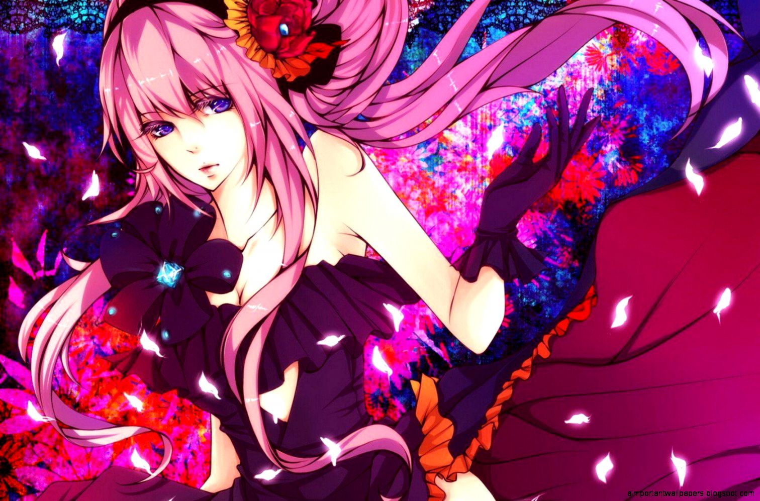 HD Vocaloid Dress Megurine Luka Long Hair Pink Anime Purple Eyes HD Vocaloid Dress Megurine Luka Long Hair Pink Anime Purple Eyes