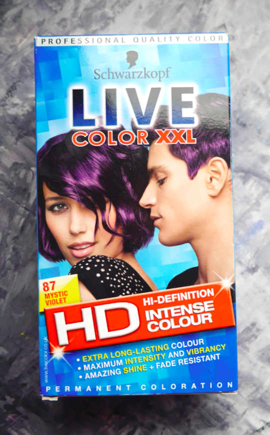 Schwarzkopf Live Color Xxl Hair Dye Mystic Violet V87 On