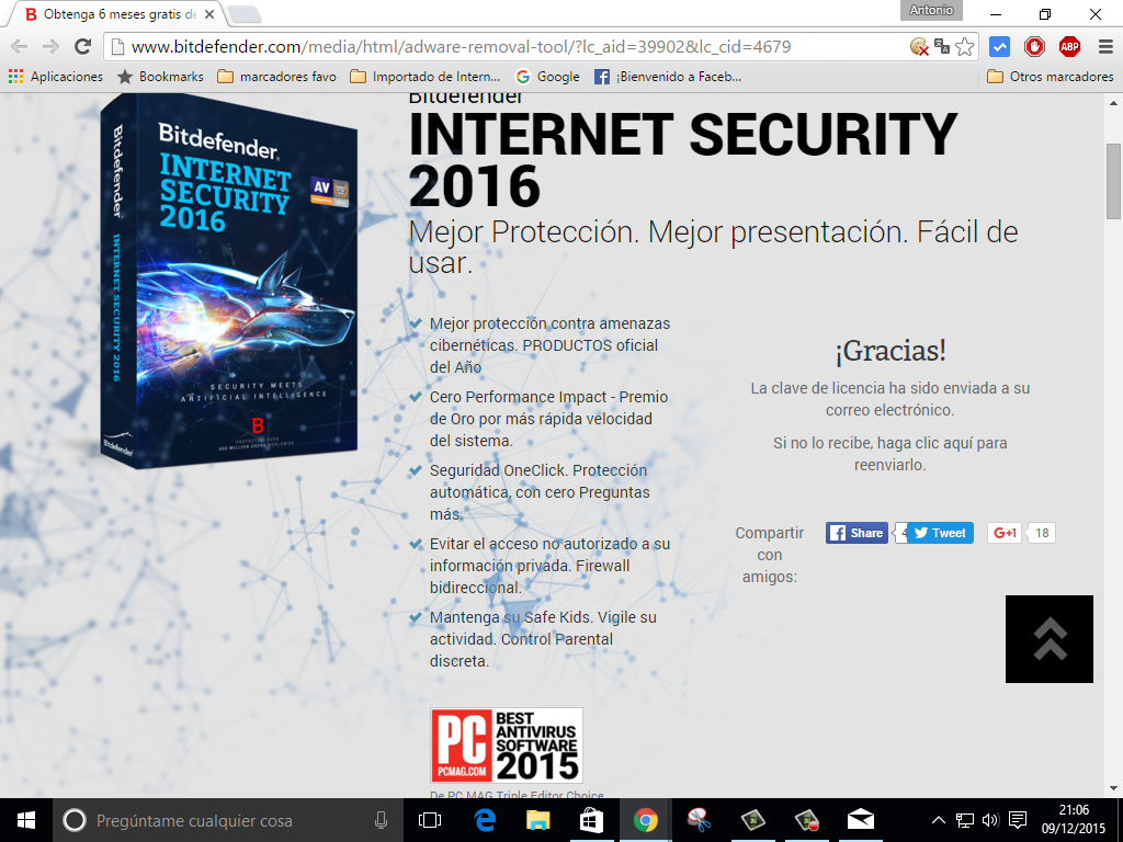 licencia bitdefender total security 2015 licencia bitdefender total security 2015