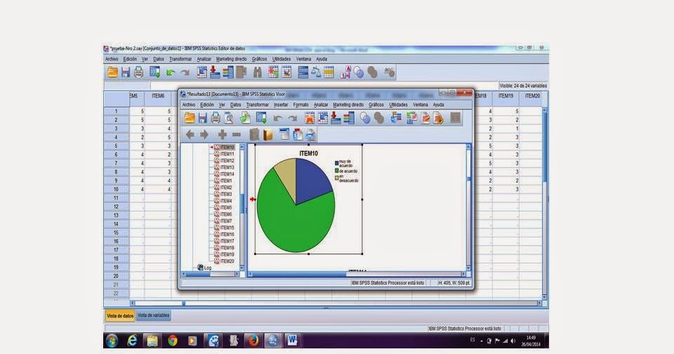SPSS Software para el Análisis de Datos Cuantitativos APLICACIÓN