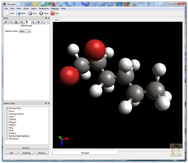 Sofware Kimia Avogadro untuk Edit Molekul Susi Nurati