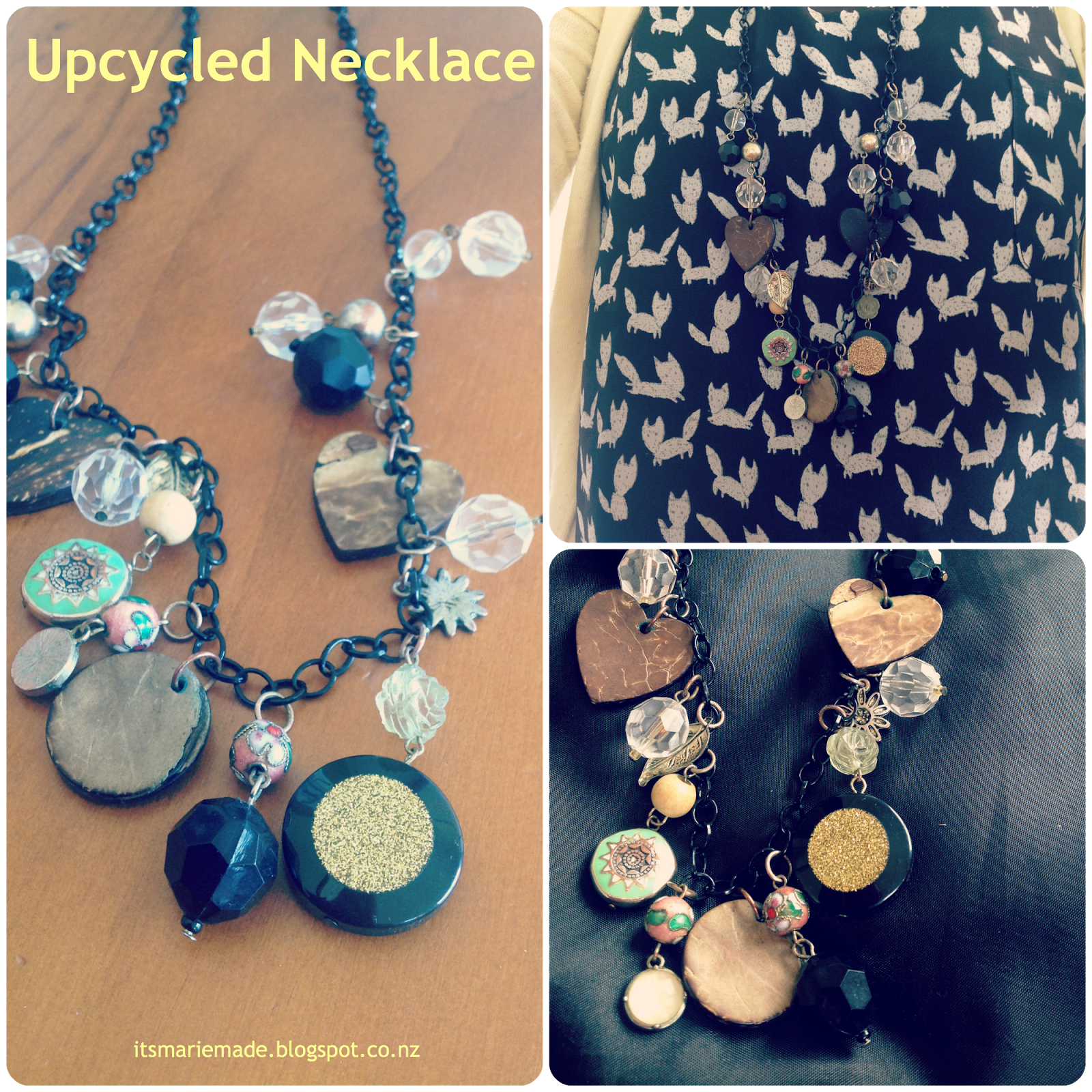 It's Marie Made! DIY Upcycled Necklace