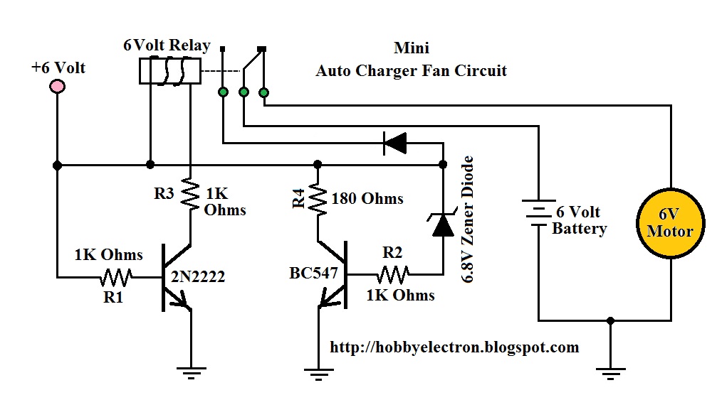Hobby in Electronics: Mini Auto Charger Fan Circuit