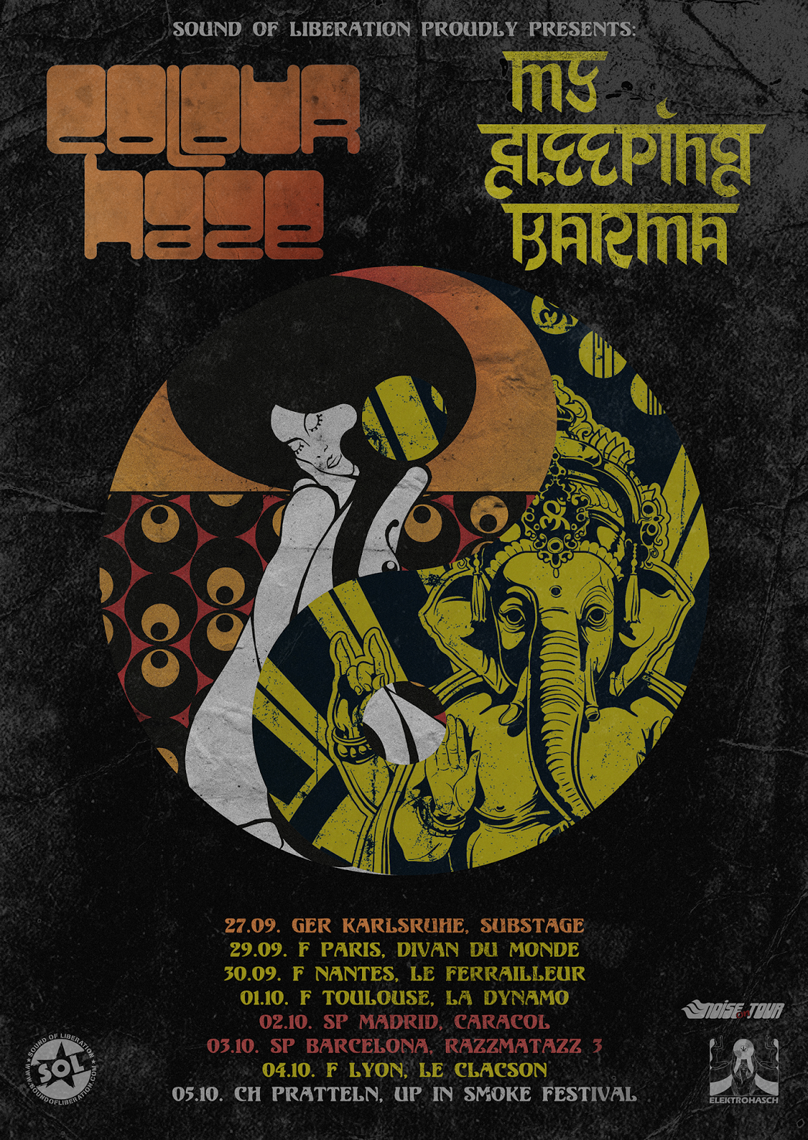 DOOM METAL FRONT: COLOUR HAZE and MY SLEEPING KARMA teaming up for a