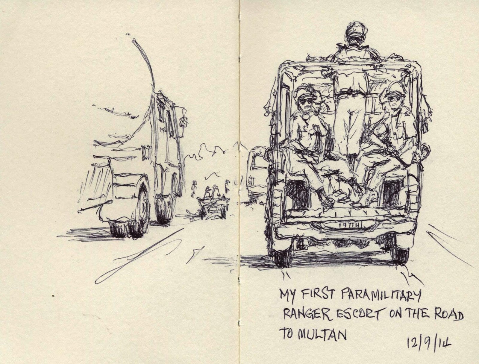 Watching The Watchers Life Drawing In Pakistan Urban Sketchers
