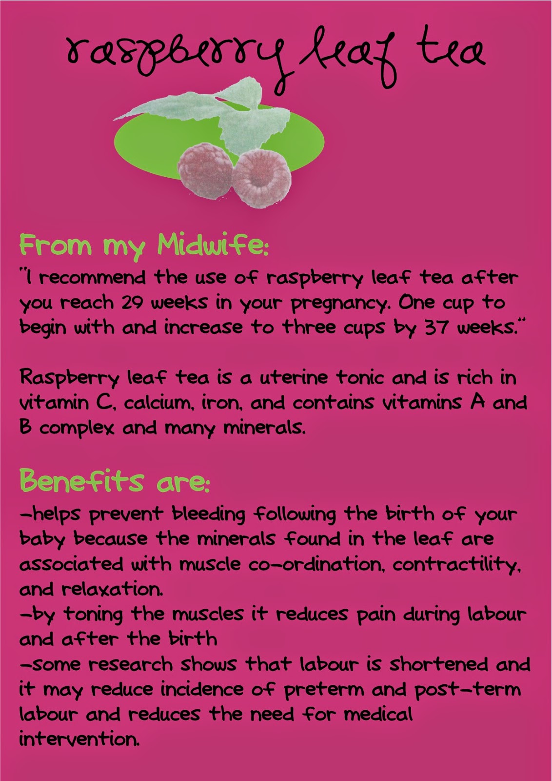 Budget Barbara Evening Primrose Oil and Raspberry Leaf tea for Labor