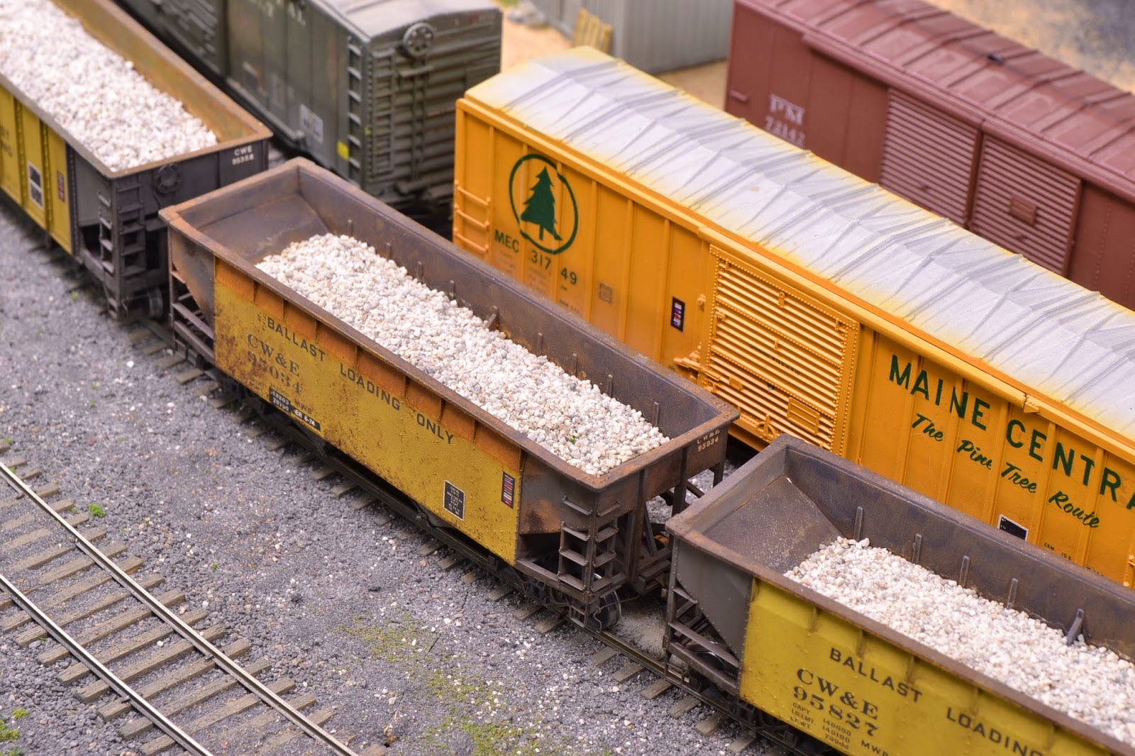 Chesapeake, Wheeling and Erie Railroad Some Ballast Hoppers for the CWE
