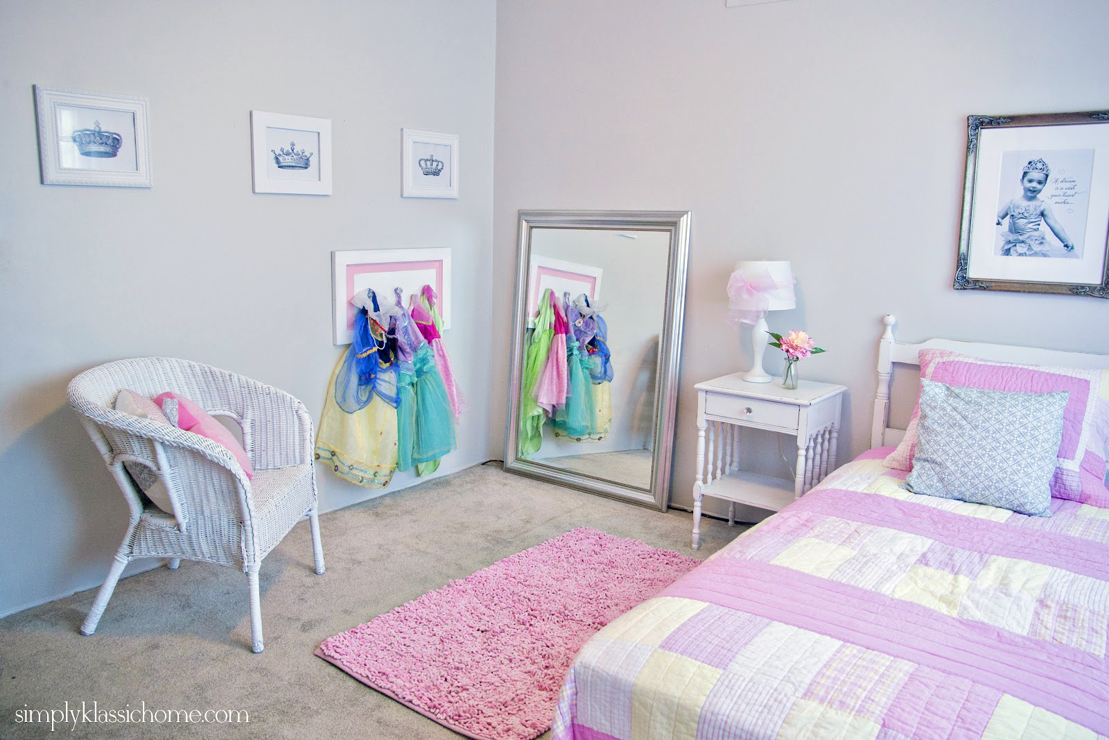 Little Girl's Princess Room Makeover Reveal Yellow Bliss Road