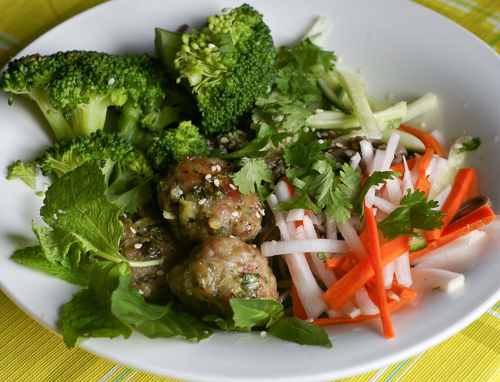 The Yum Yum Factor Vietnamese Meatballs with Pickled Veggies