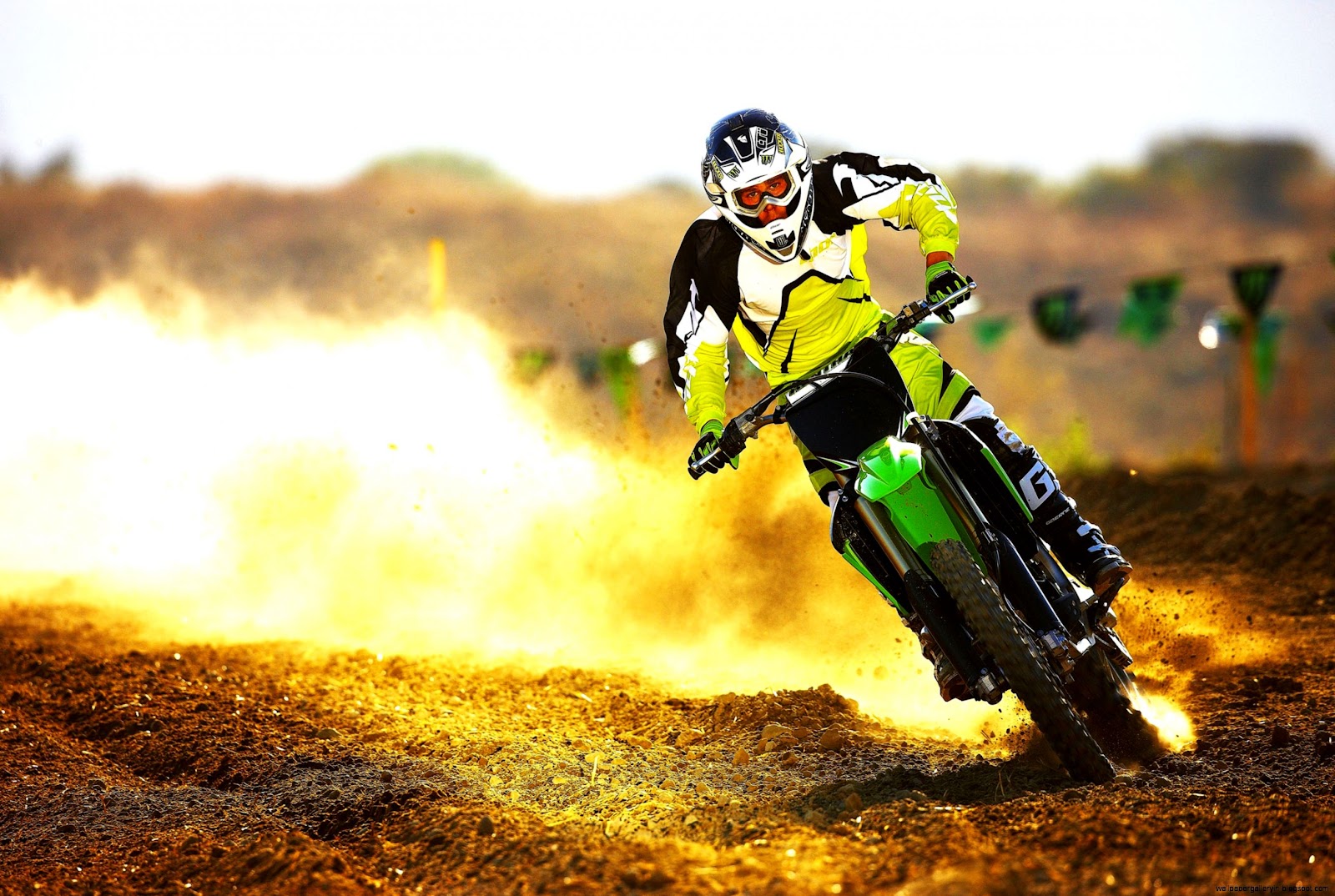 Motocross Flying Rider Hd Wallpaper Widescreen Wallpaper Gallery