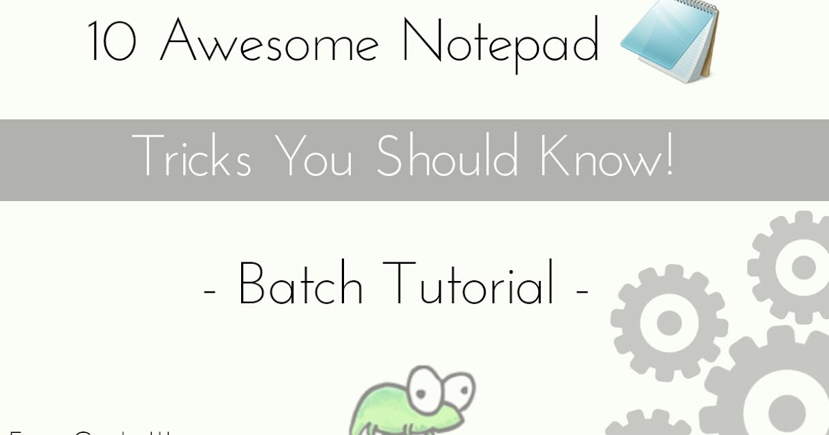10 New Awesome Notepad Tricks You Should Know