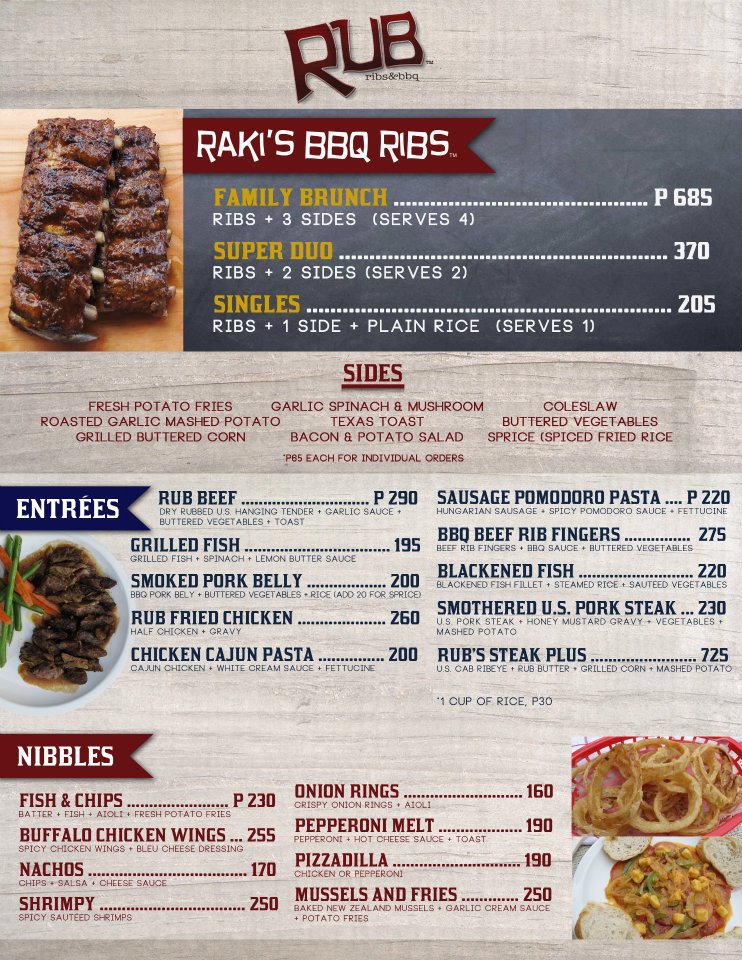 Let's Dine at RUB Ribs & BBQ Pasig Branch Times of Refreshing