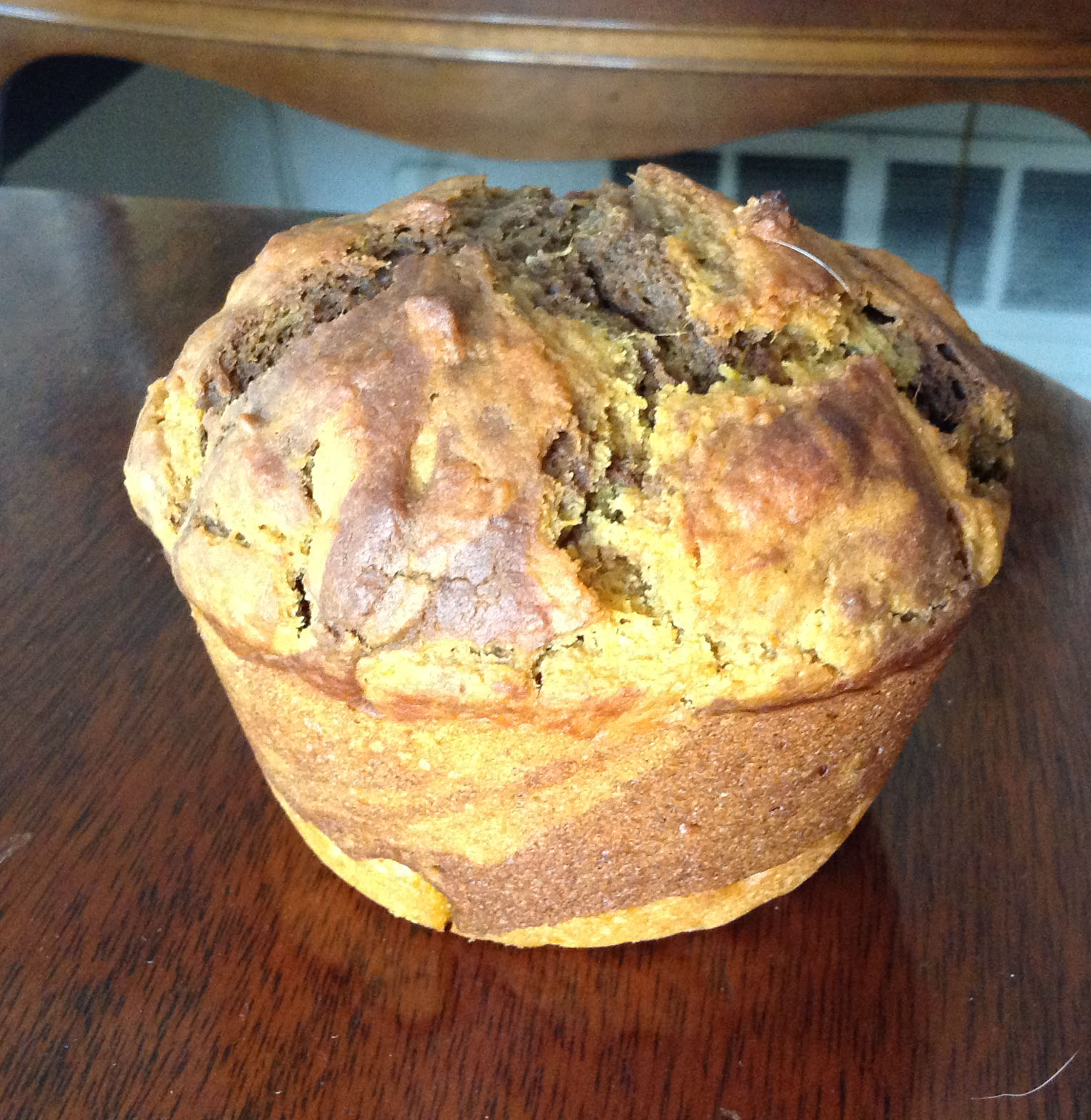 megbakes Muffin Madness Jumbo Sweet Potato Swirl Muffins