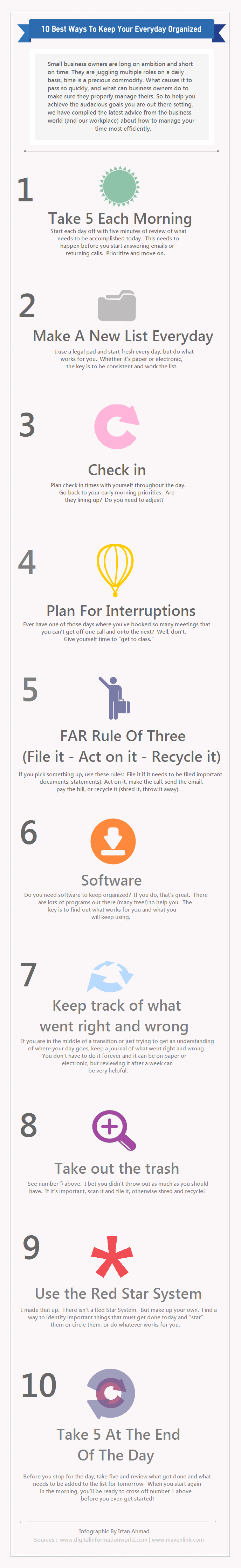 10 Best Ways To Keep Your Everyday Organized / Digital Information World