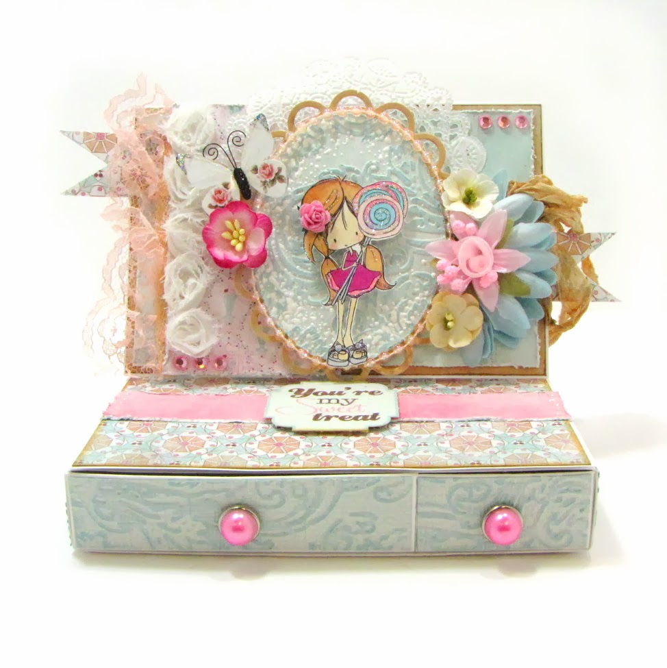 Easel Card With Two Drawers Tutorial Embrace Serendipity