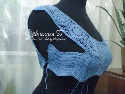 авторские работы, мои работы, платье, вязание крючком, мастер-класс, 