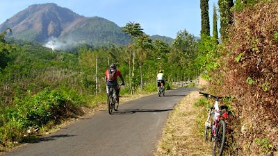 Pemandangan selama perjalanan indah sekali.
