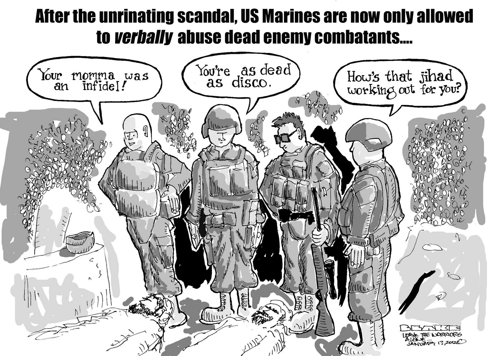 Cartoon Marine Corps