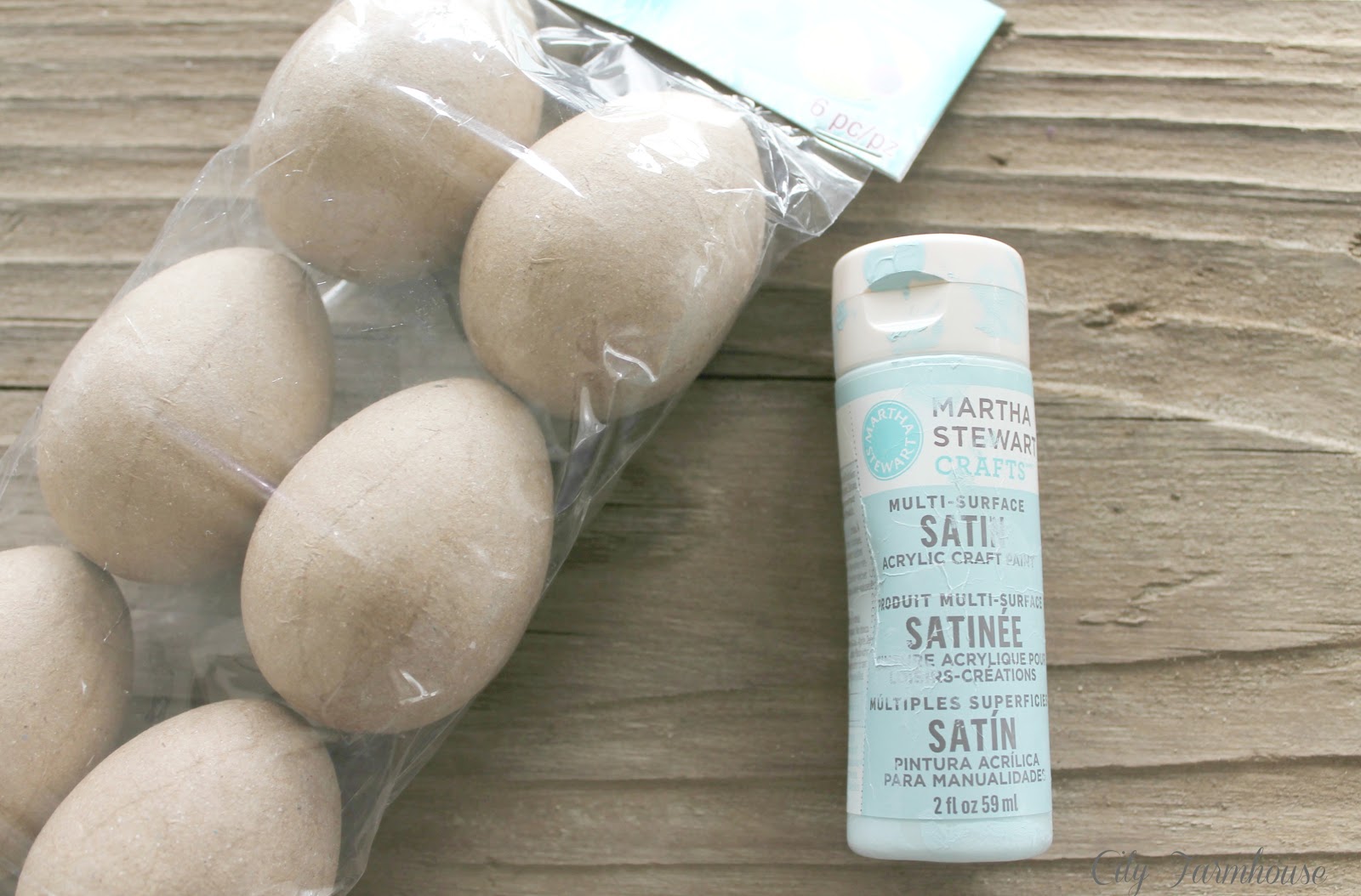 City Farmhouse DIY Paper Mache Speckled Robin's Eggs