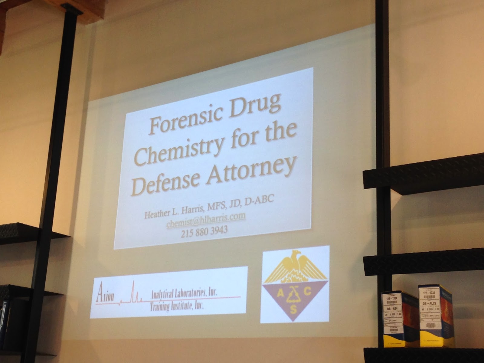 Deandra Grant at the Forensic Drug Analysis IV Training Course