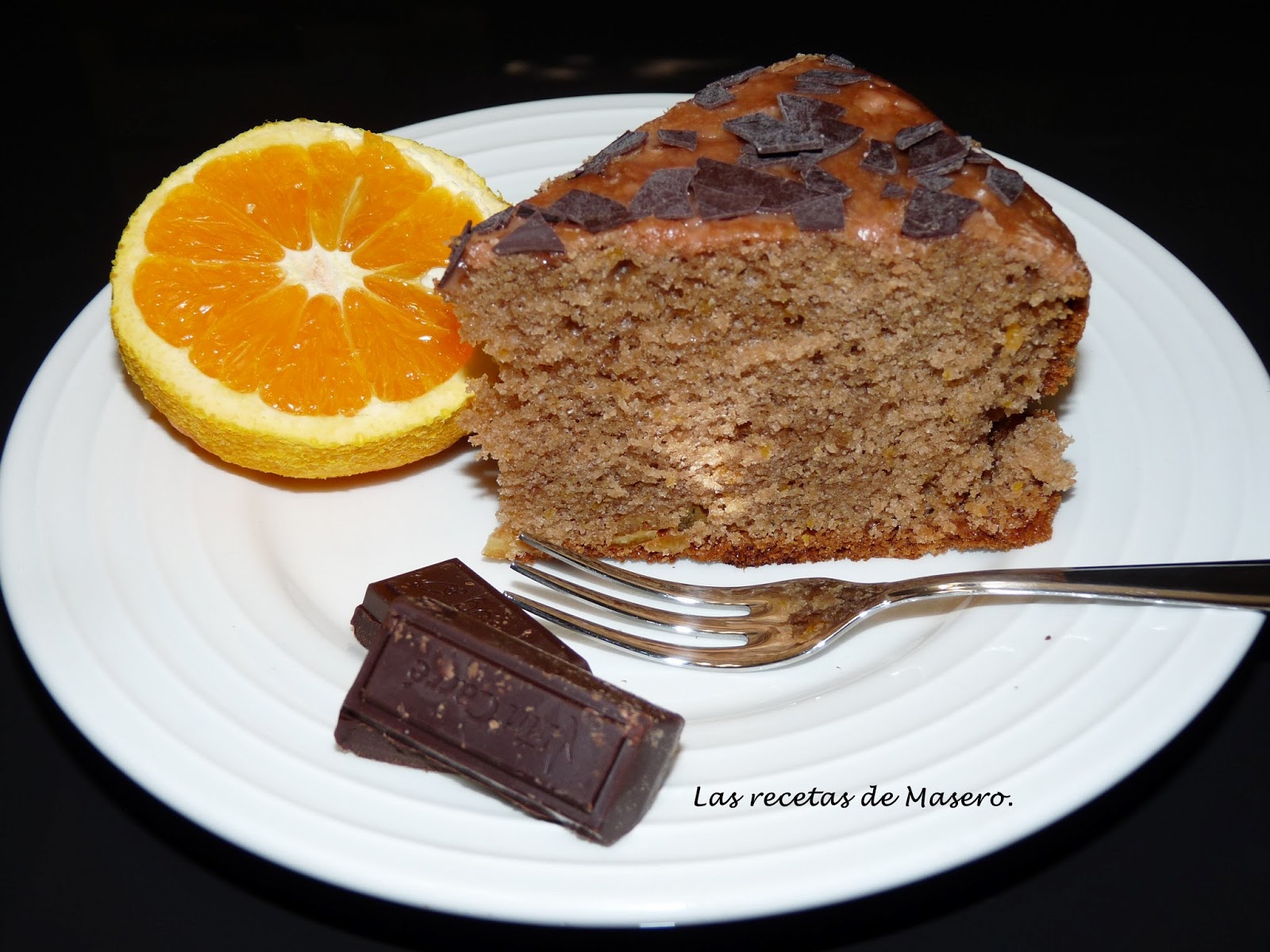 Bizcocho De Cacao Y Naranja Confitada
