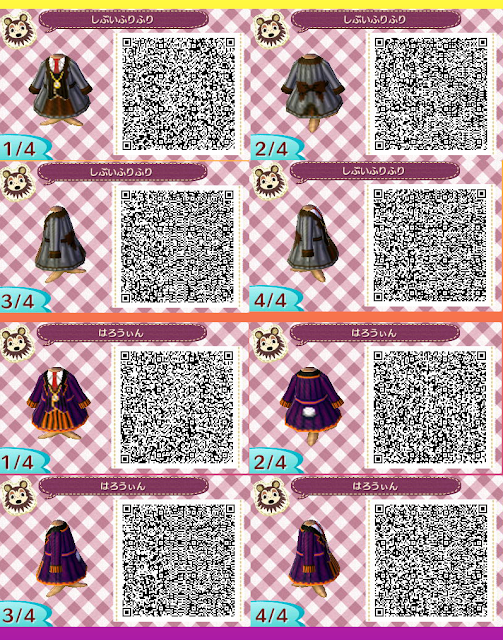 Animal Crossing New Leaf ULTIMATE GOTHIC HALLOWEEN OUTFITS COLLECTION