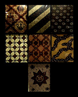 Motif batik geometris
