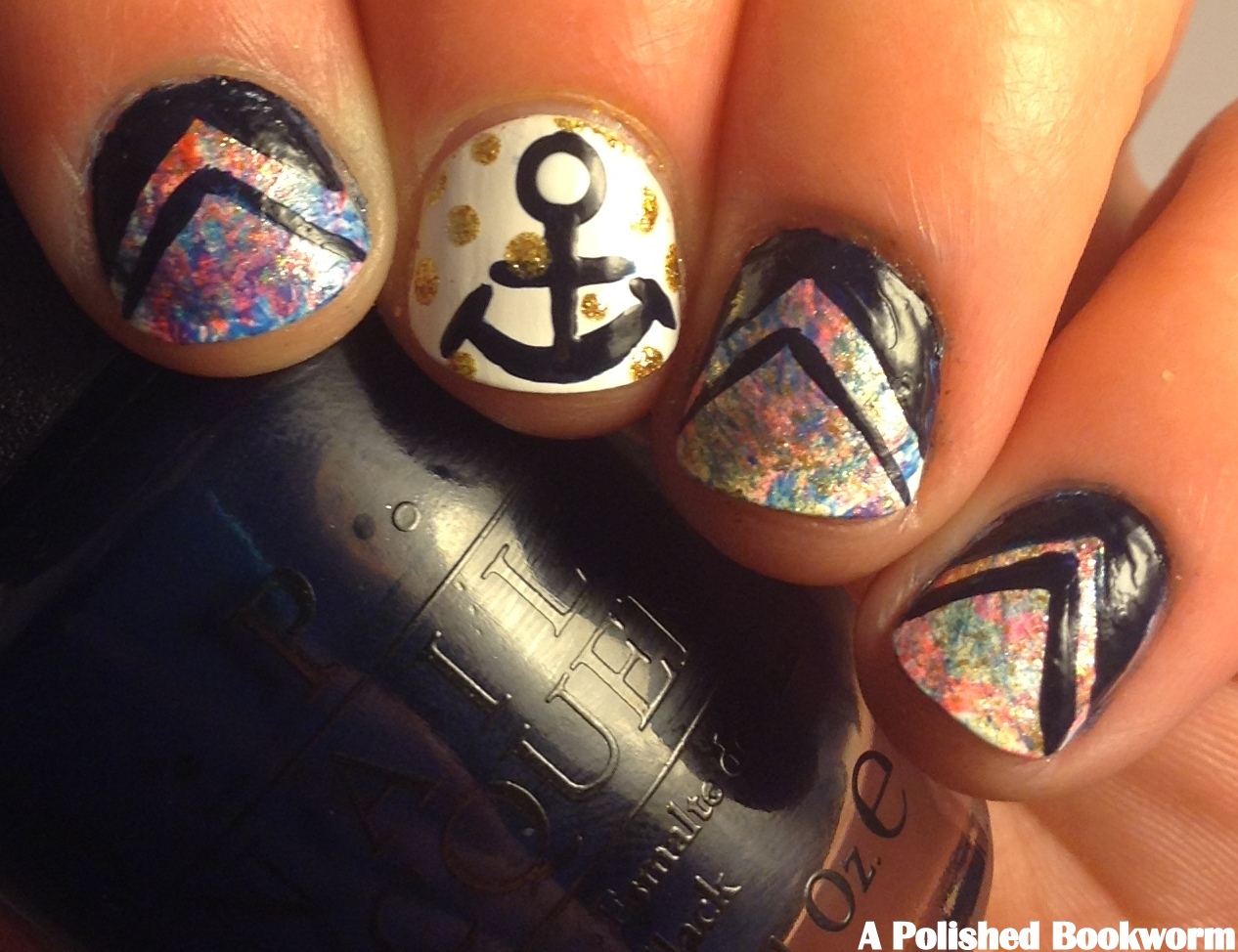Tutorial Anchor Nail Art