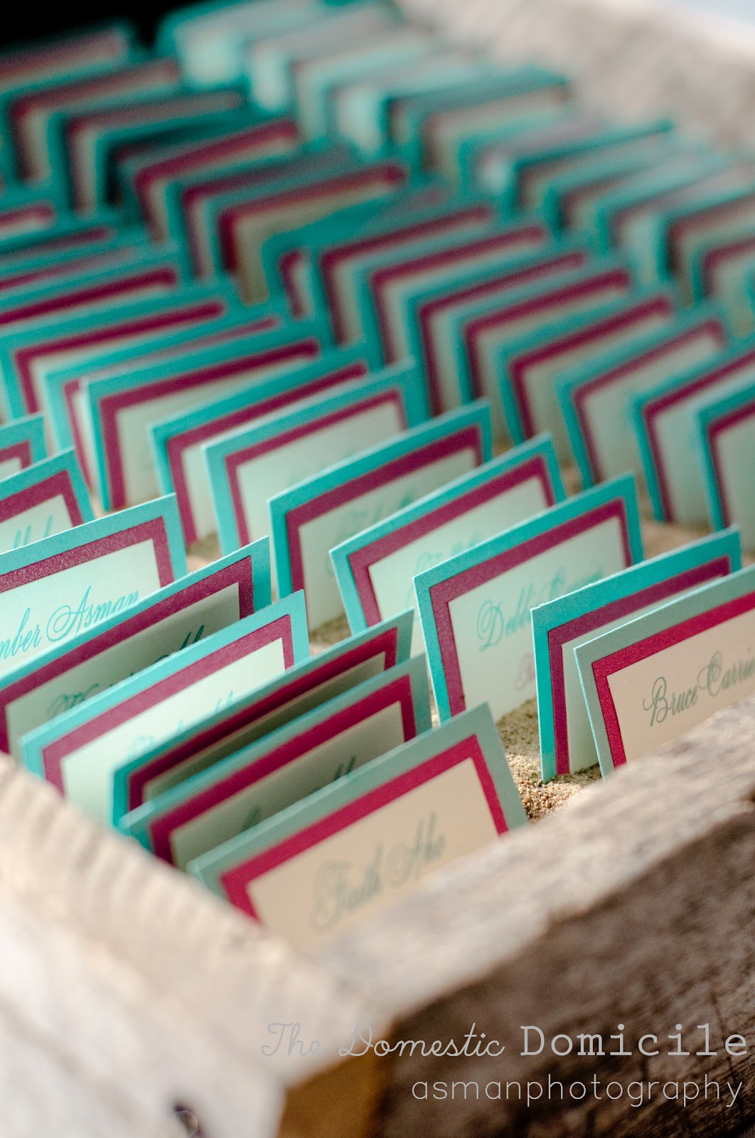 The Domestic Domicile Diy Wedding Revisited Place Cards