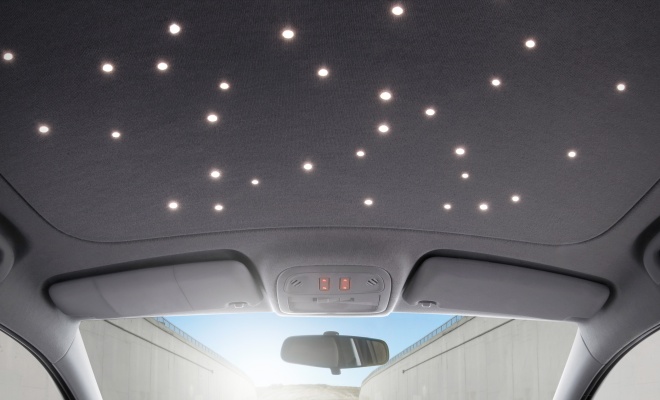 Vauxhall Adam LED star roof lining