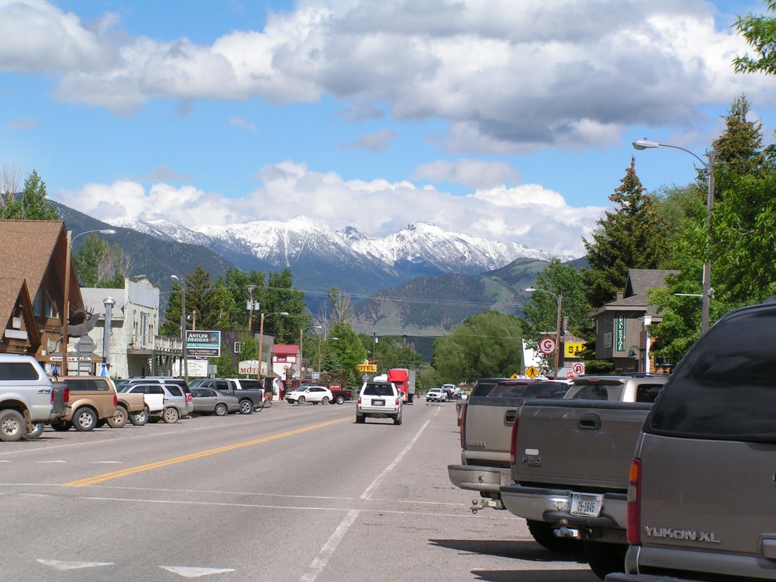 Ennis Montana Real Estate Snow in the Mountains near Ennis Montana