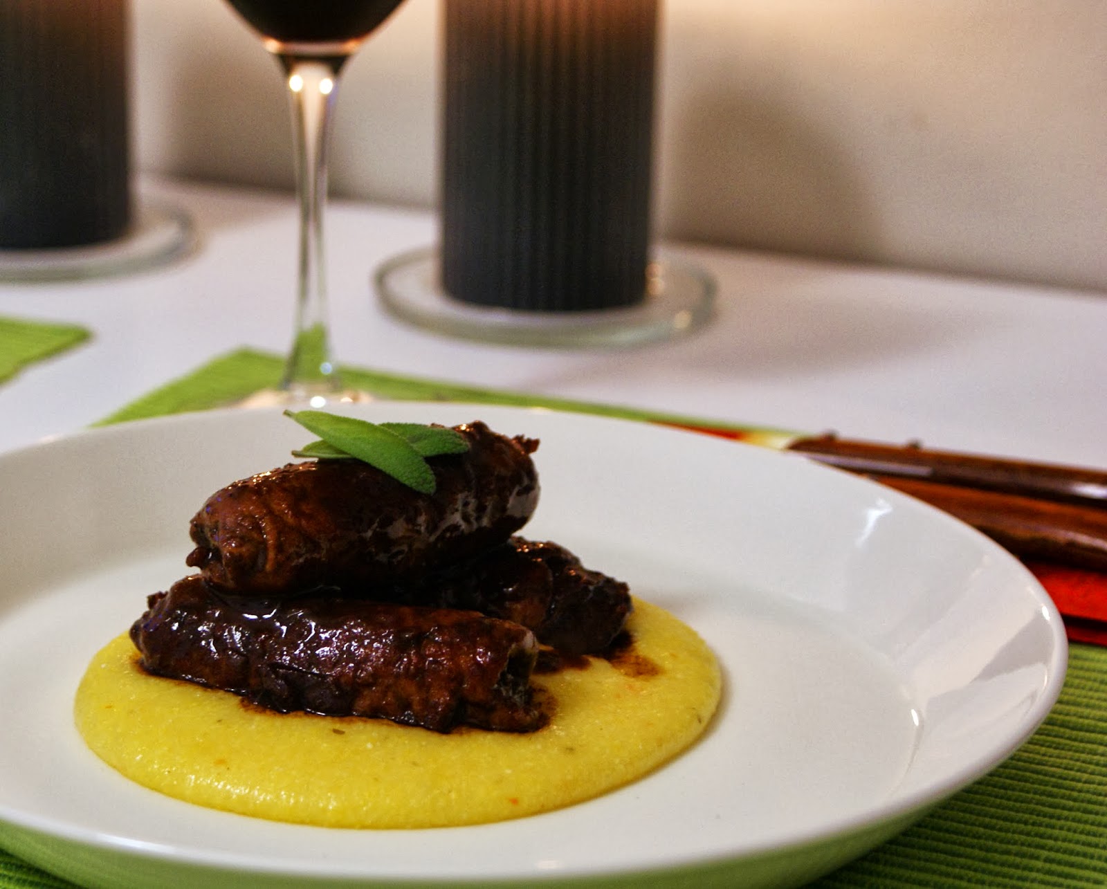 Keittotaiteilua Uccellini Scappati con Polenta