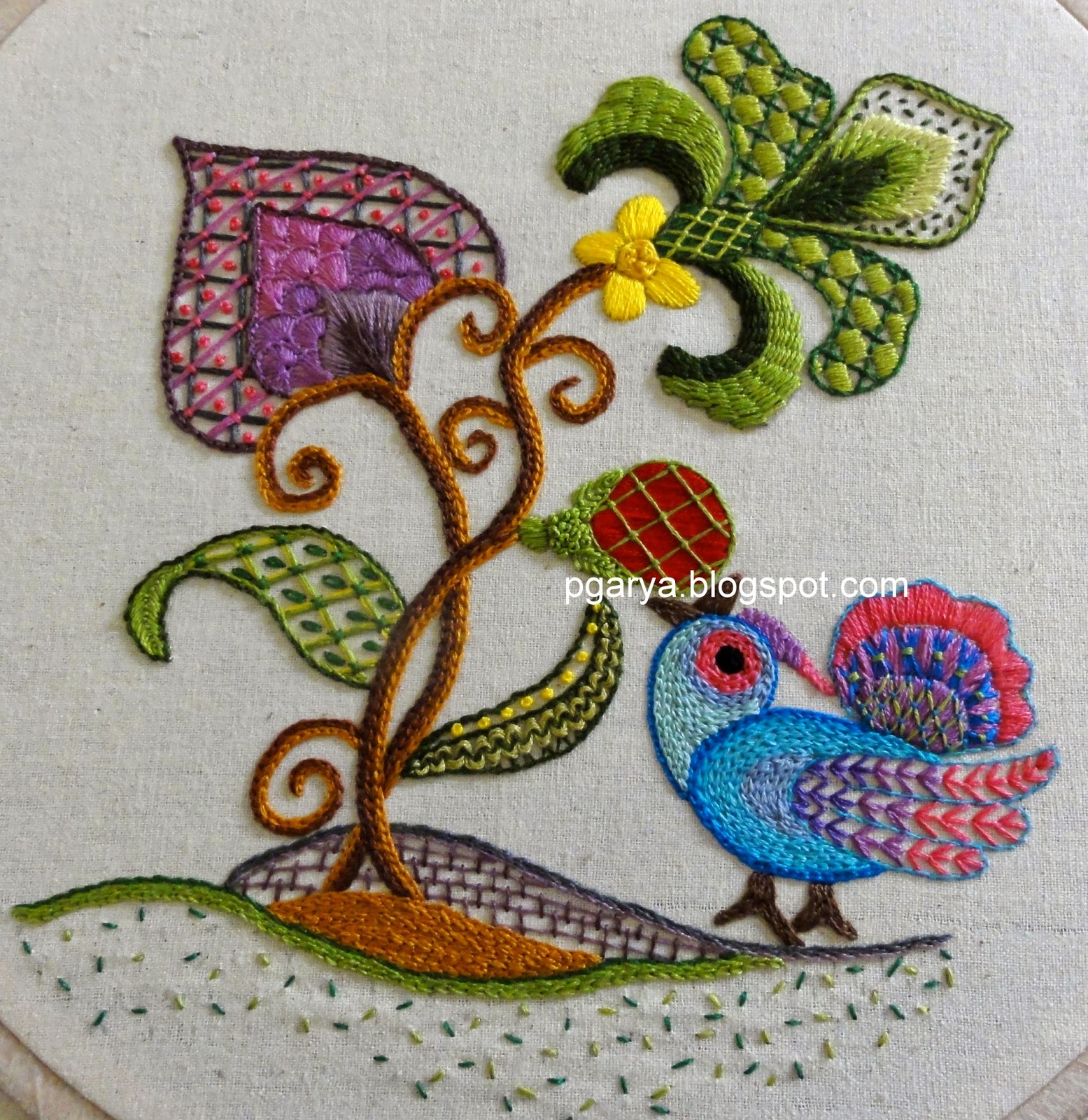 Crafty Needlework by Preethi G Crewel Work