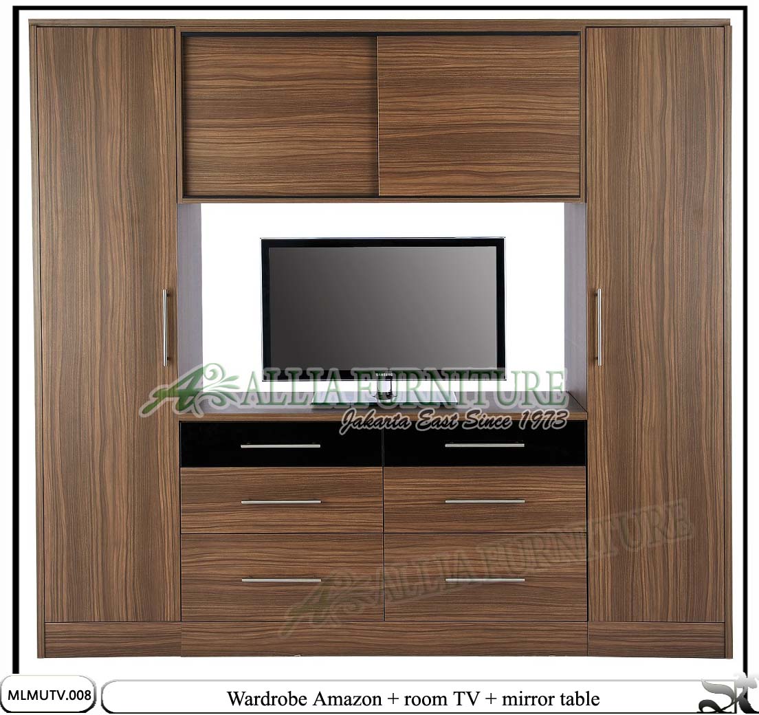 Lemari Minimalis Elegant Tv Unit Amazon Allia Furniture