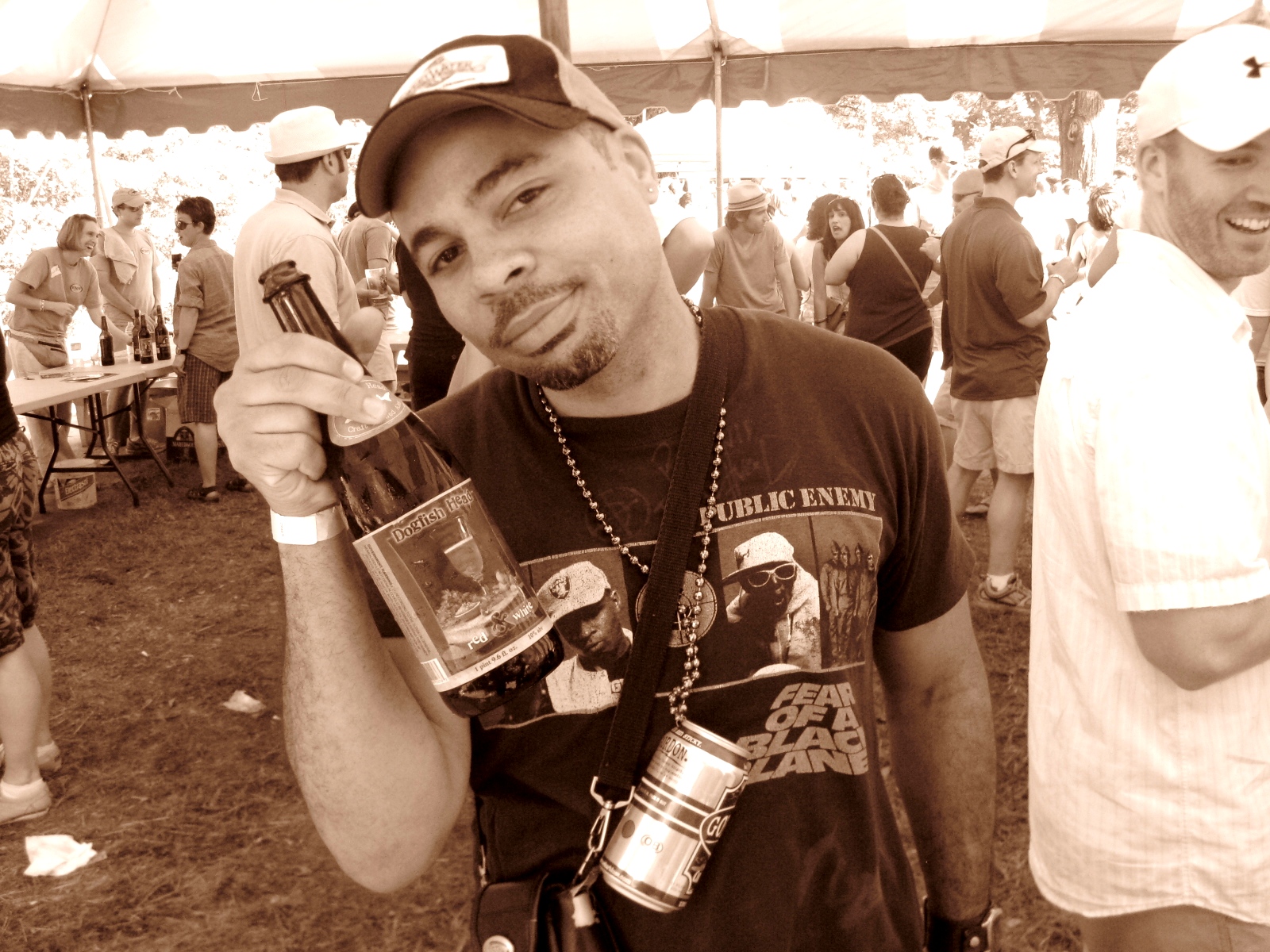 Enjoying Beer
