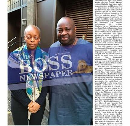 New Photos Of Diezani Alison Madueke In The Boss Newspaper Herald Nigeria