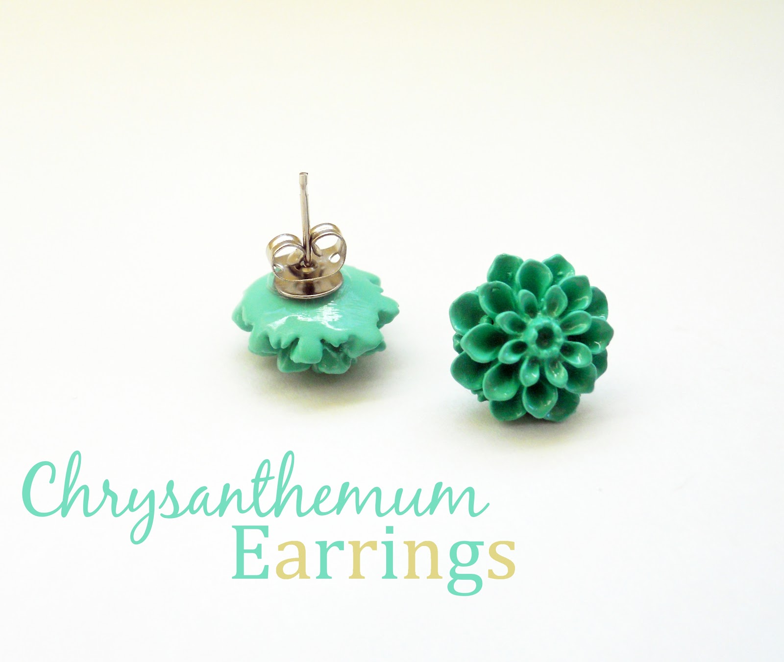 Easy Chrysanthemum Earrings Delightfully Noted