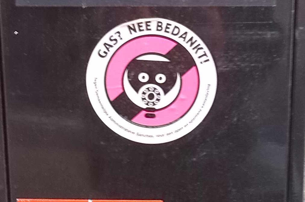Antwerp Sticker Art Gas? Nee bedankt!