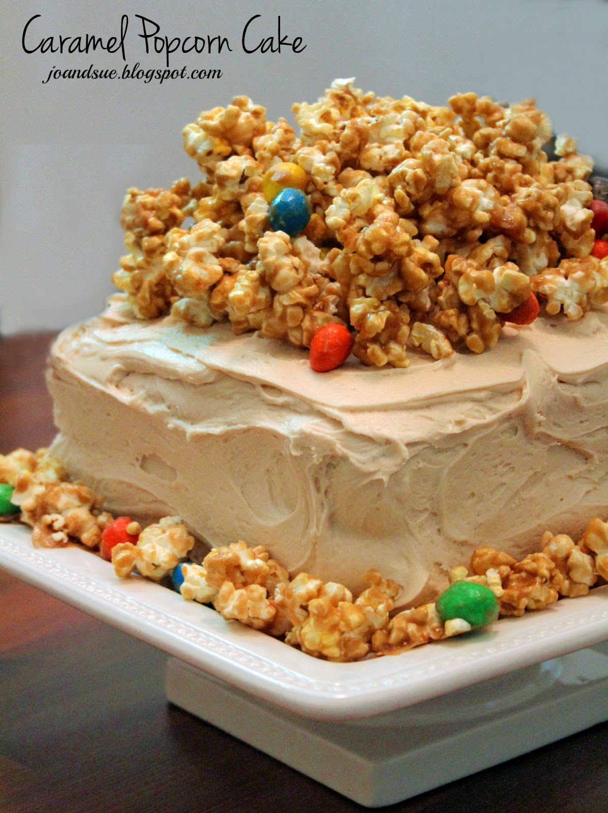 Jo and Sue Caramel Popcorn Cake