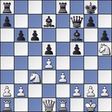 Partida de ajedrez Manolita Nacher y María Lluïsa de Zengotita, posición después de 21. Ch5