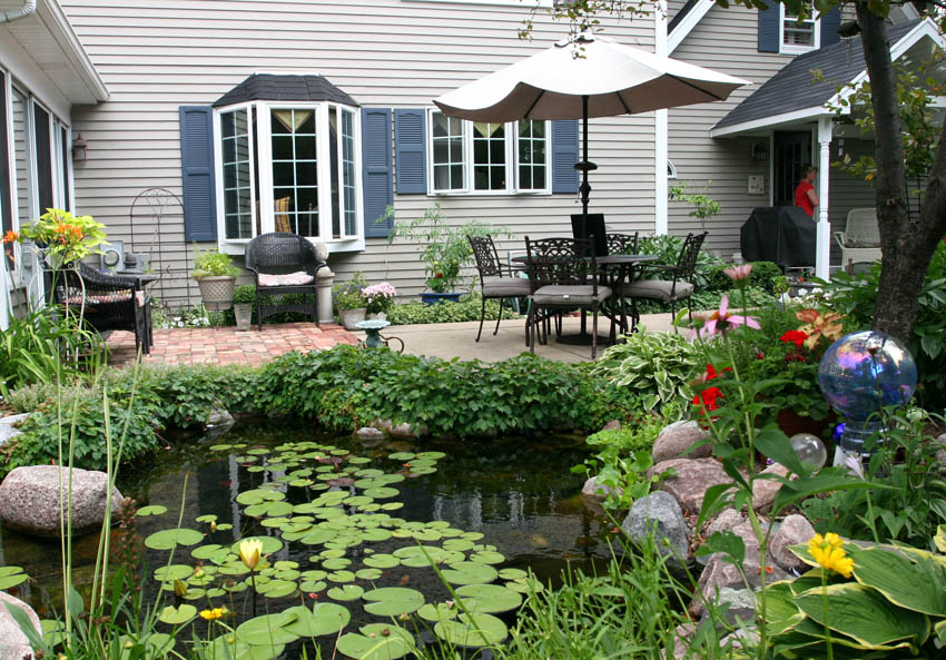 aquascape richmond aquascape your landscape outdoor dining by the pond aquascape richmond aquascape your landscape outdoor dining by the pond