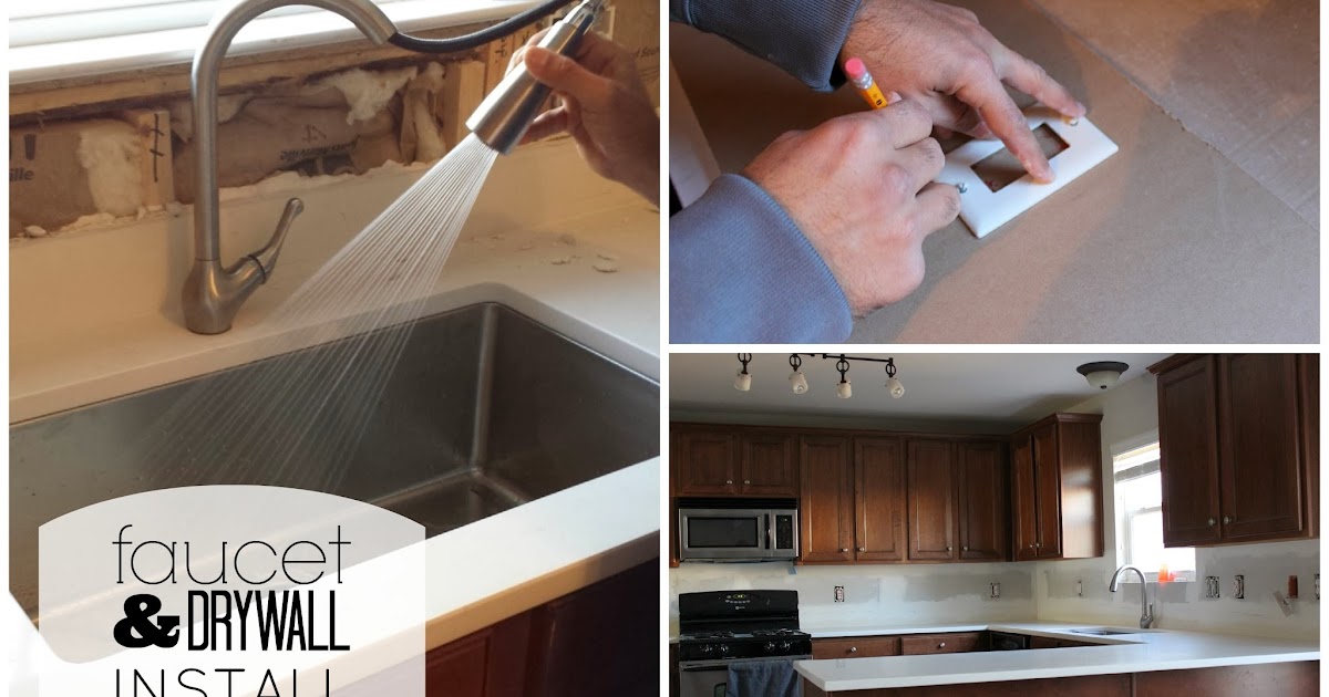 Duo Ventures Kitchen Makeover Faucet & Drywall Installation