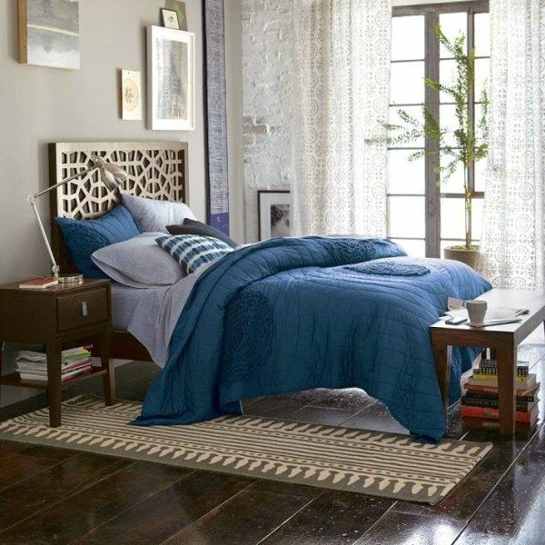 Schlafzimmer Holzbodeen Wandgestaltung Schlafzimmer Deko Ideen