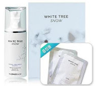 White Tree Snow Facial Treatment Essence (free 2 mask Sheet)