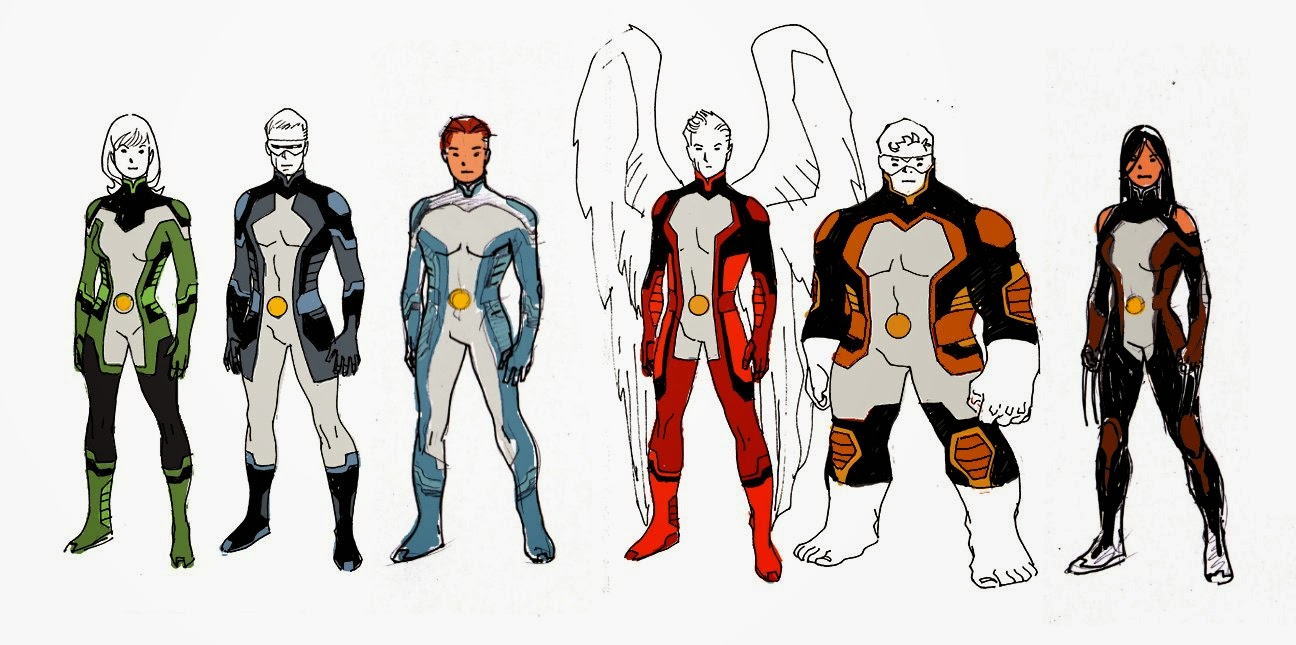 Fashion and Action All New XMen Costume ReDesigns by Stuart Immonen