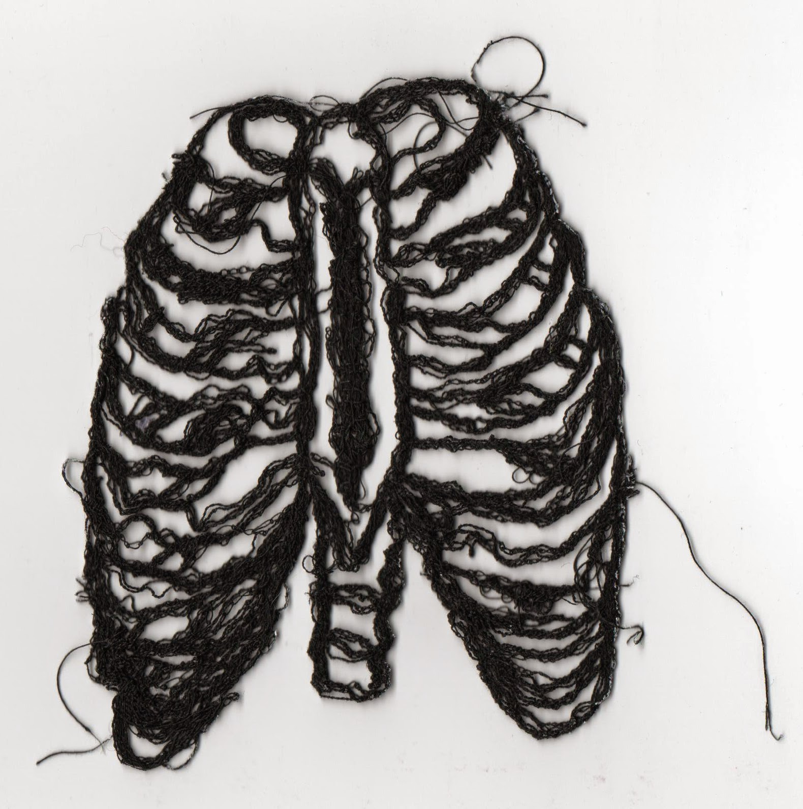 Make Do And Create Machine embroidery on vanishing muslin