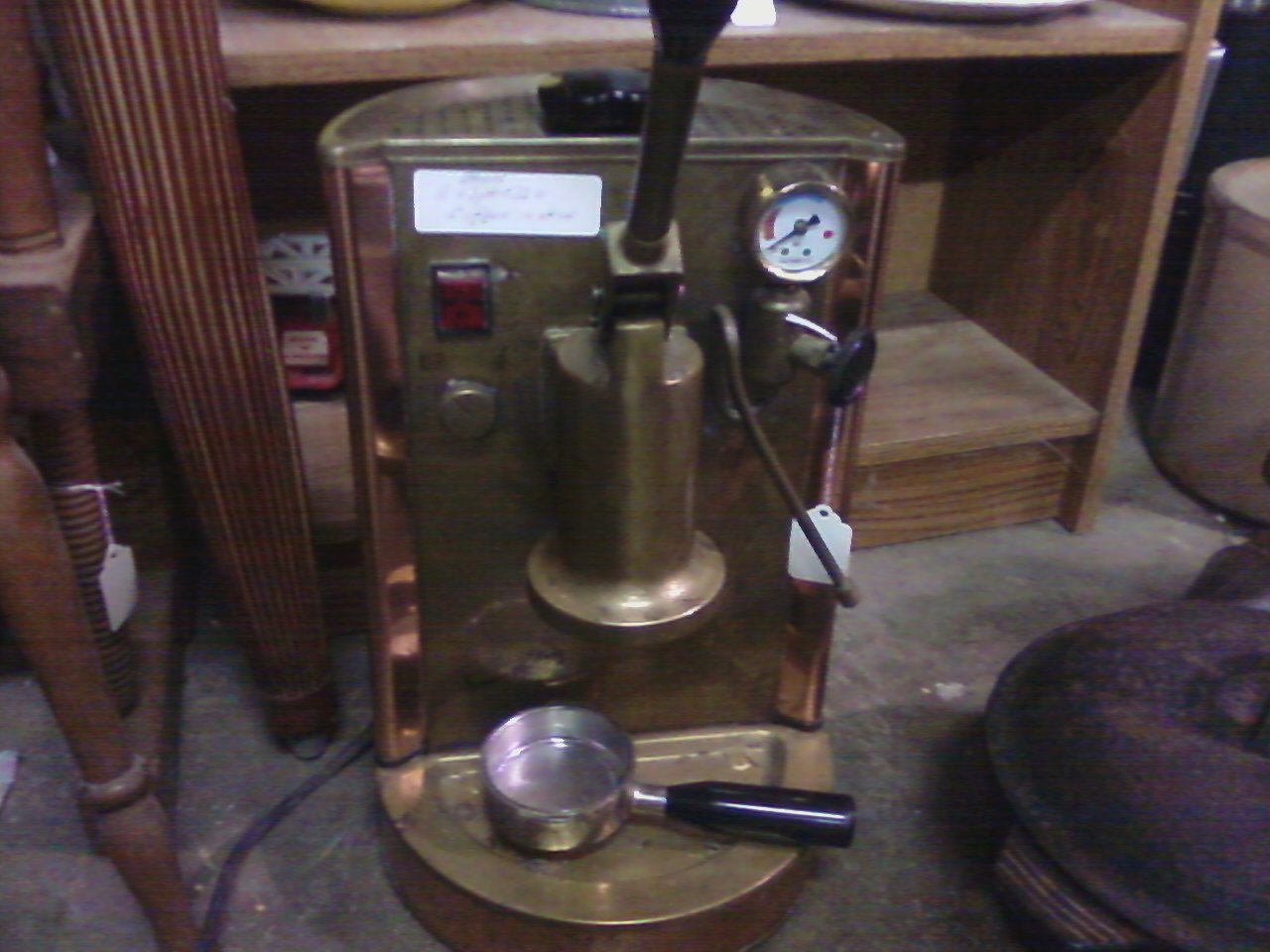 Homer's Coffee House Antique Espresso Machine