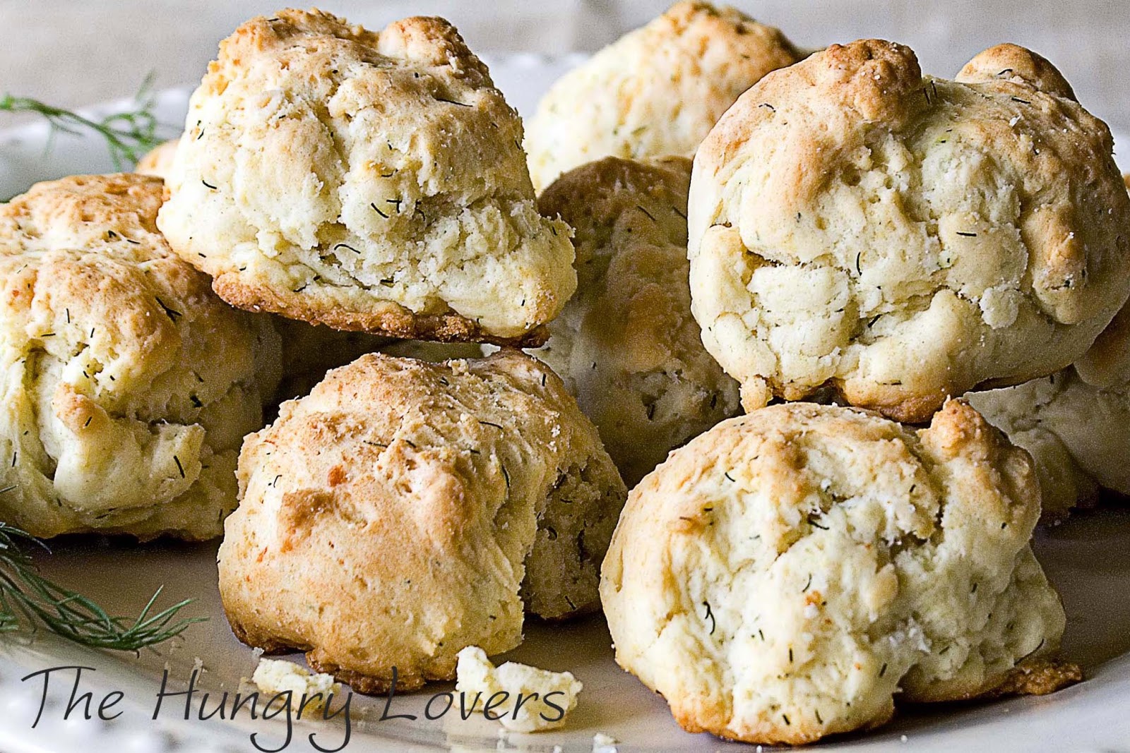 The Hungry Lovers CheddarDill Biscuits