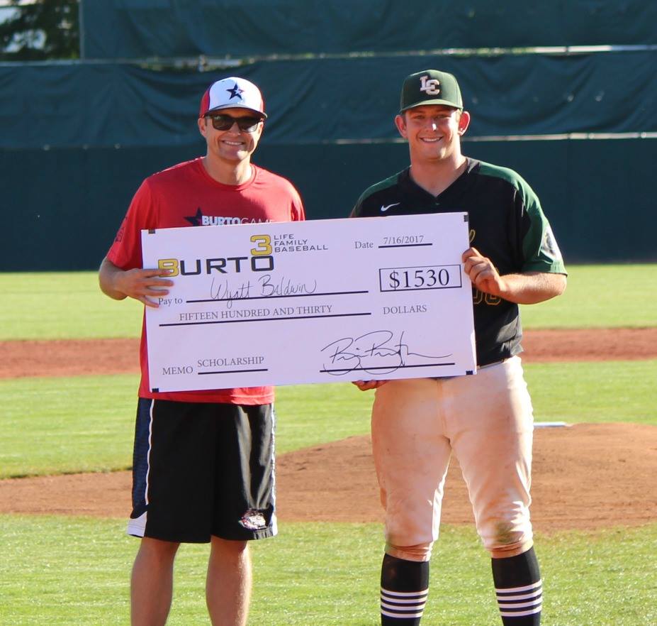 The 2017 $1530 Josh Burton Memorial Scholarship Winner Wyatt Baldwin